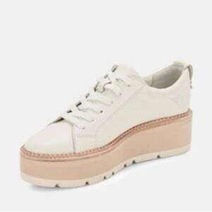 Dolce Vita Cream and Tan Platform Sneakers